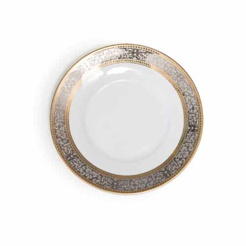 Cotillion Platinum with gold dinnerware