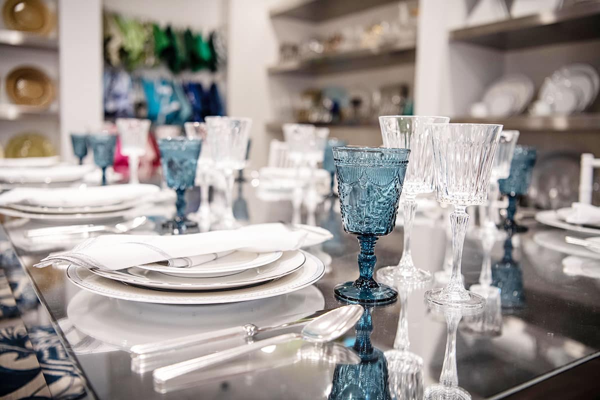 Wedding glassware Rentals by Atlas